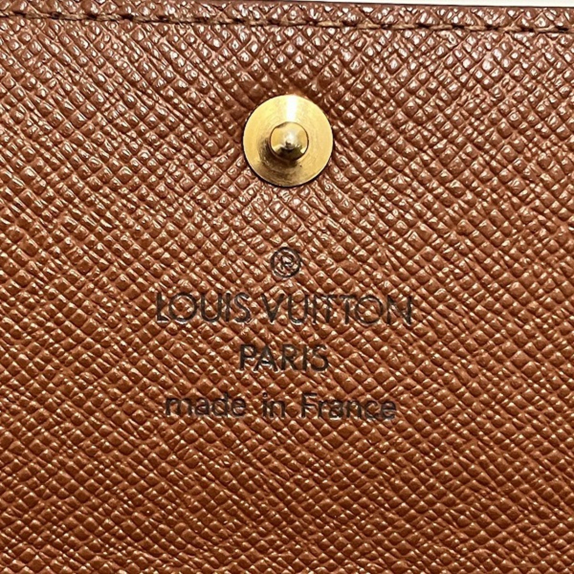 Louis Vuitton Monogram Pochette Portemonnay Credit M61725 Long Wallet Bi-fold Men's Women's