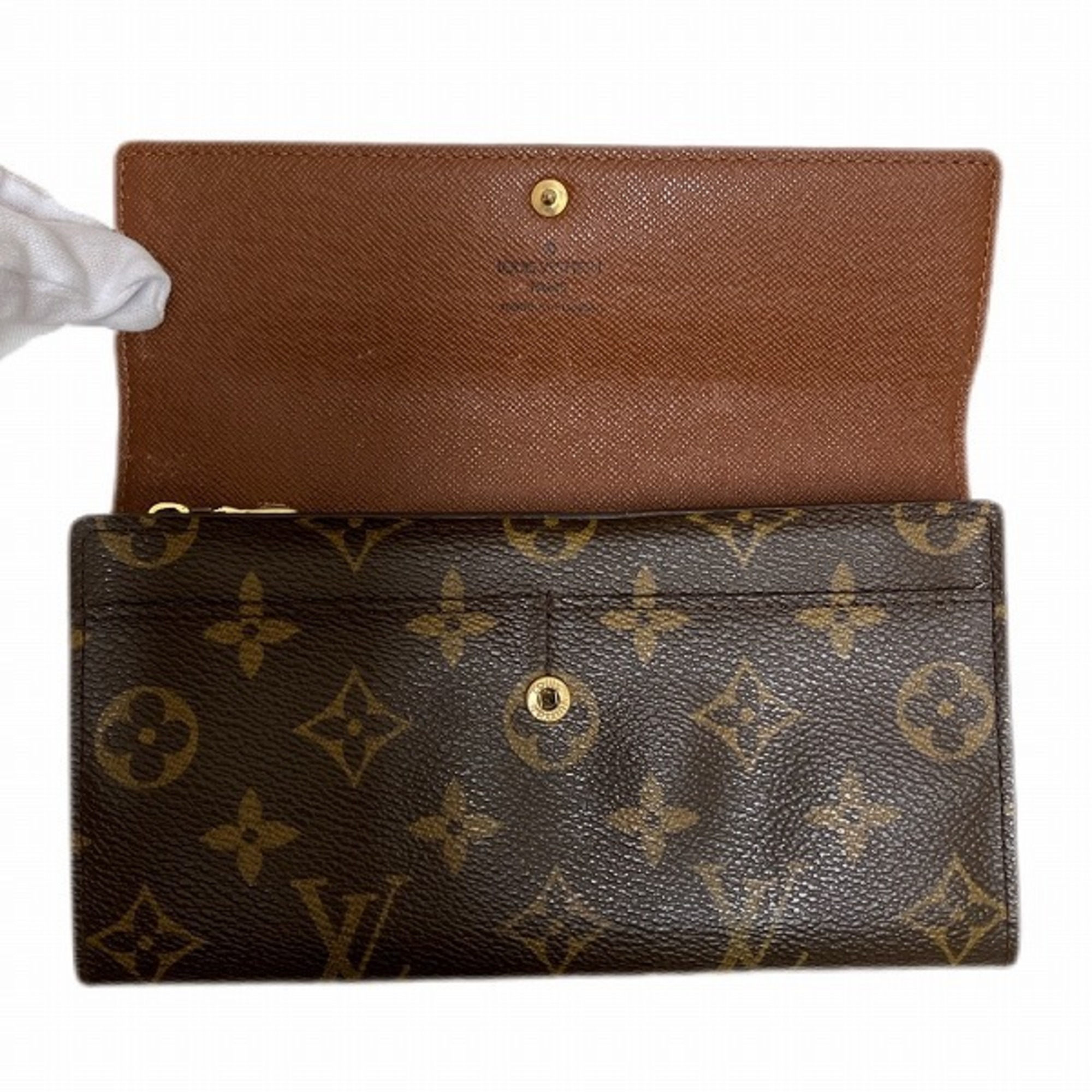 Louis Vuitton Monogram Portefeuille Sarah Pochette Portemonnay Credit M61726 Wallet Long Men's Women's