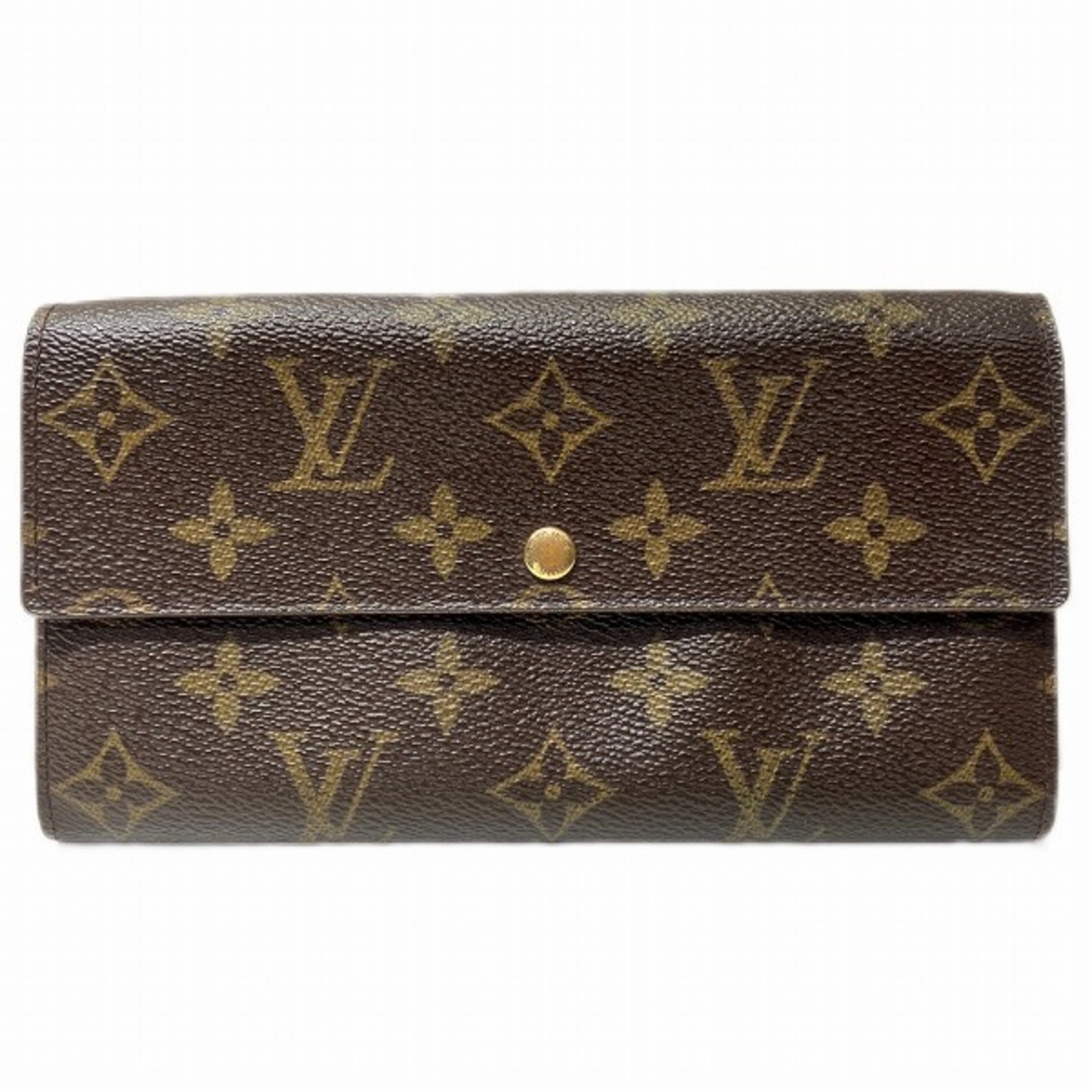 Louis Vuitton Monogram Pochette Porto Monnaie Credit M61725 Bi-fold Wallet for Men and Women