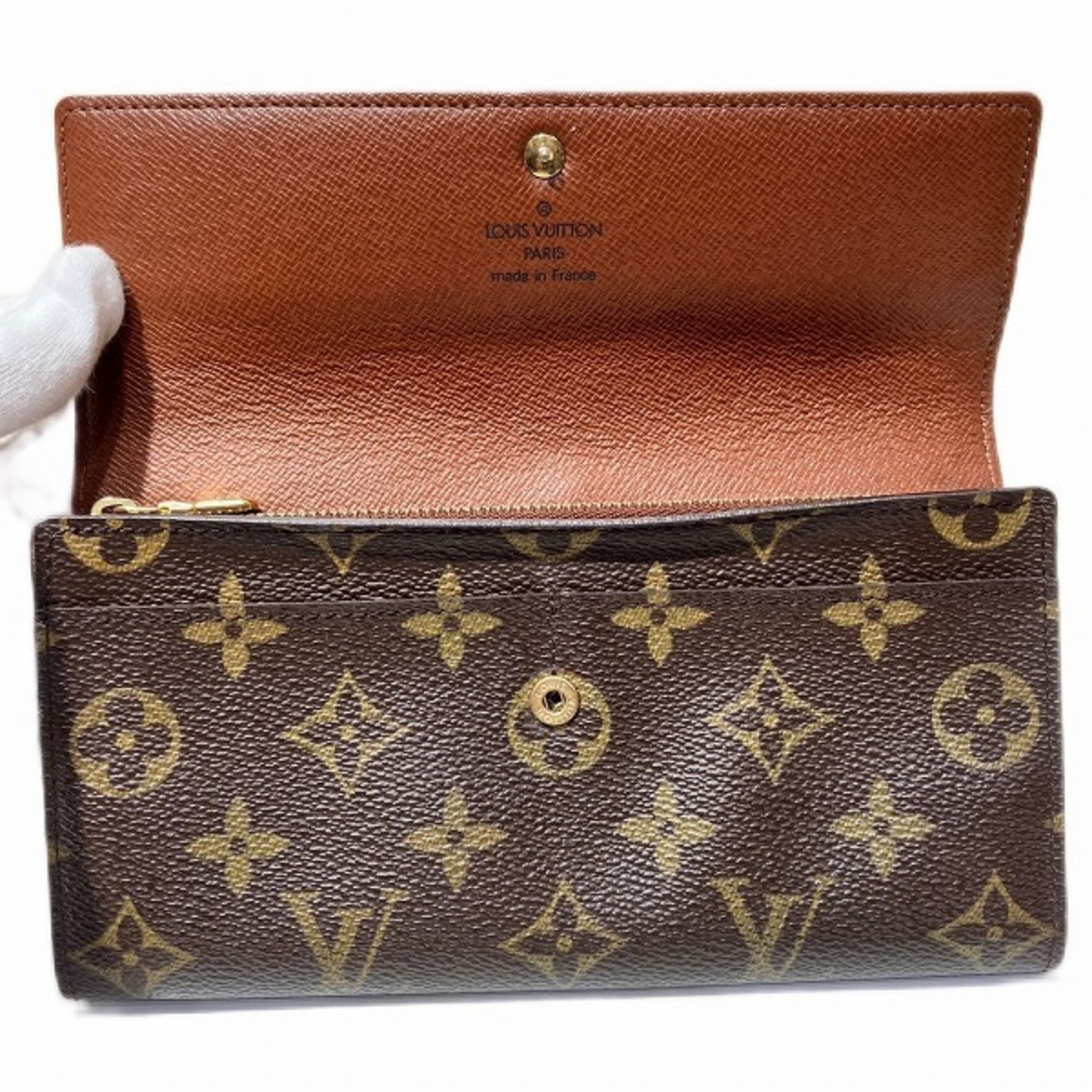 Louis Vuitton Monogram Pochette Porto Monnaie Credit M61725 Bi-fold Wallet for Men and Women