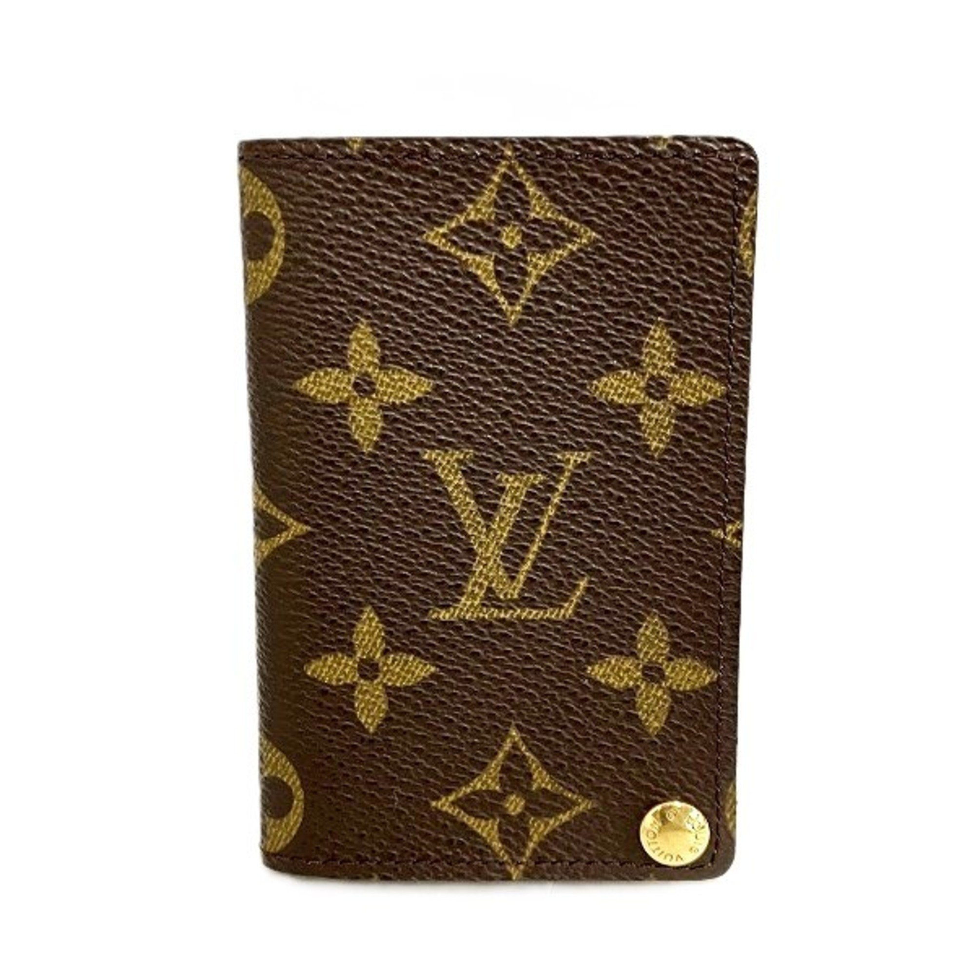 Louis Vuitton Monogram Porte Carte Credit Pression M60937 Accessories Business Card Holders and Cases for Men Women