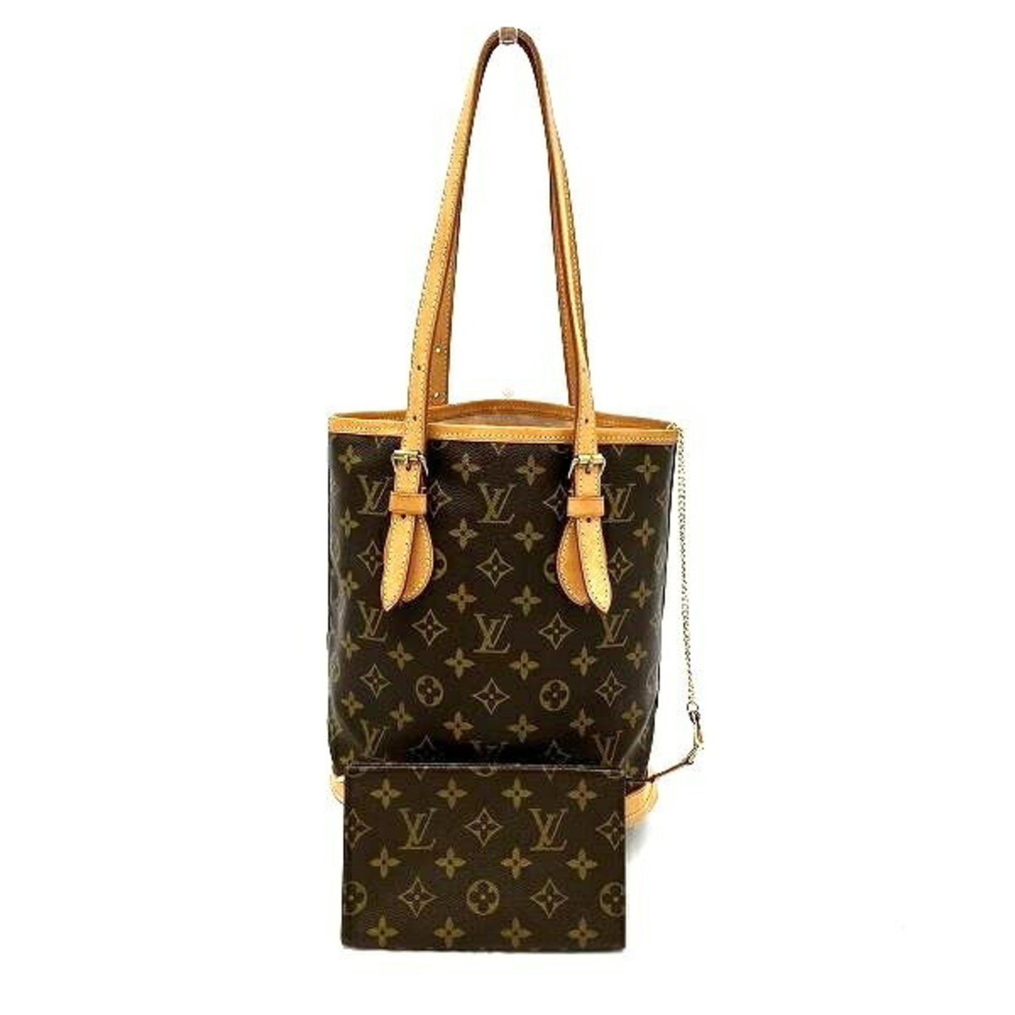 Louis Vuitton Monogram Petit Bucket PM M42238 Bag Tote Shoulder Women's