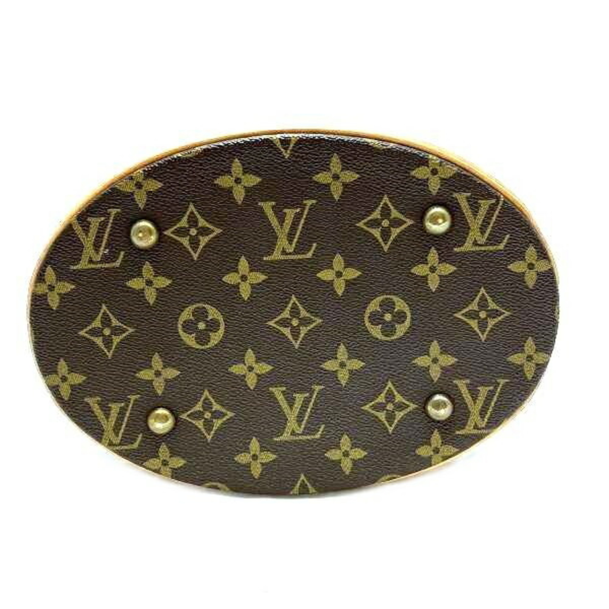 Louis Vuitton Monogram Petit Bucket PM M42238 Bag Tote Shoulder Women's