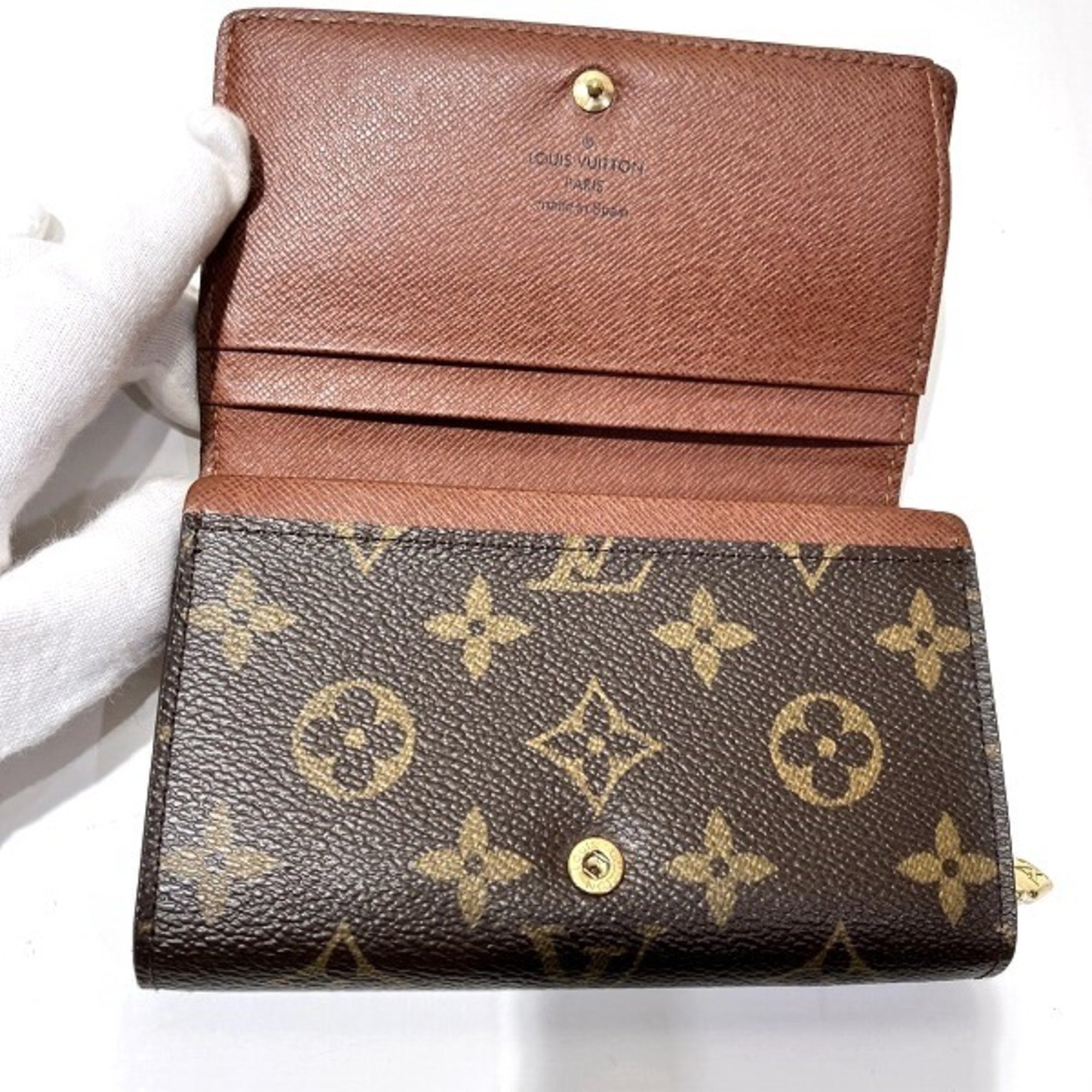 Louis Vuitton Monogram Portemonnay Bi-fold Wallet for Women M61730