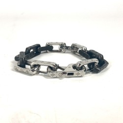 LOUIS VUITTON M00686 Monogram Chain Bracelet Metal Men's Black G-240810-39