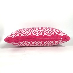 LOUIS VUITTON M01371 Beach Cushion Monogram Flower Tile Pillow Cotton Women's Pink