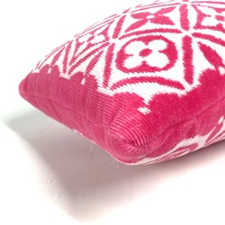 LOUIS VUITTON M01371 Beach Cushion Monogram Flower Tile Pillow Cotton Women's Pink