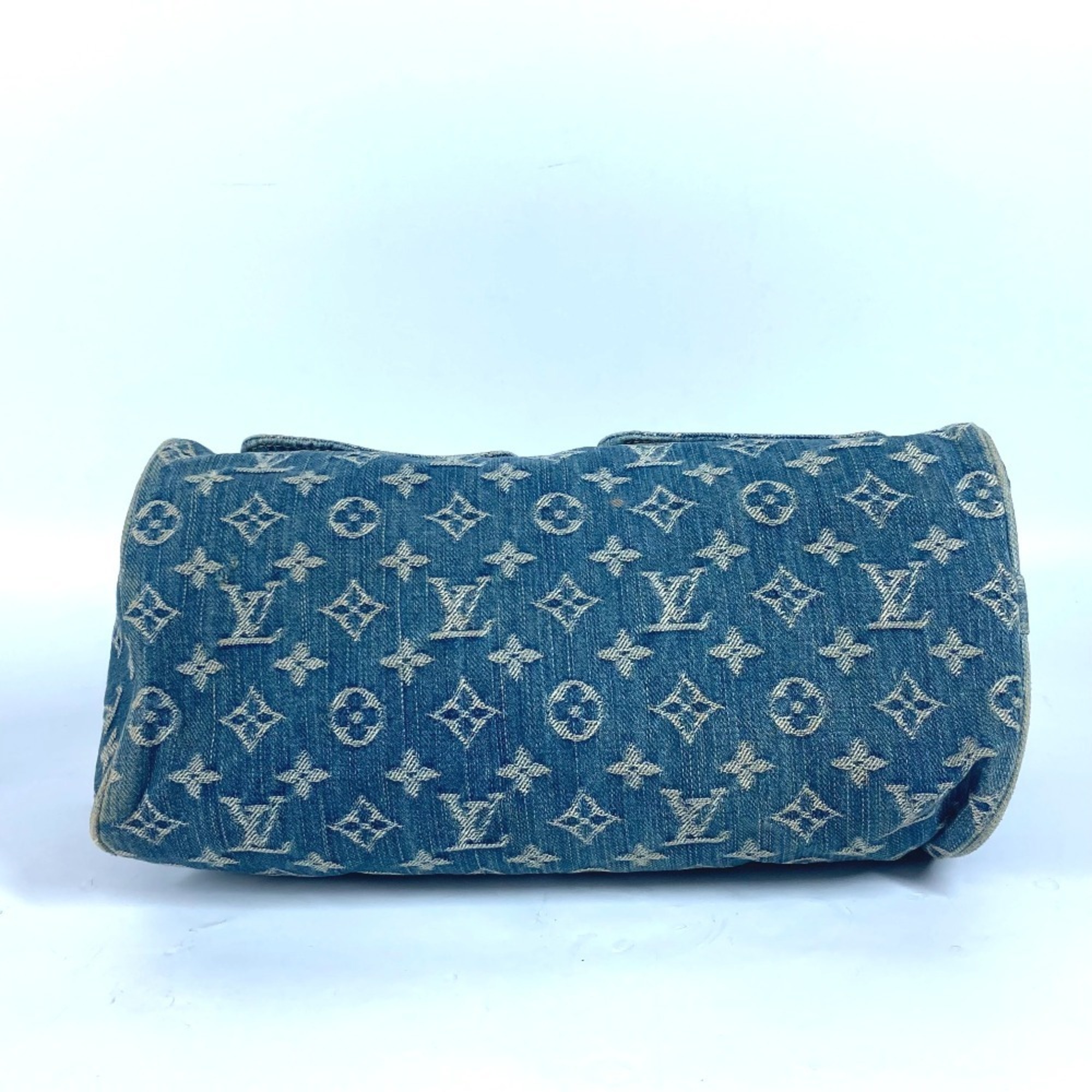 LOUIS VUITTON M95019 Monogram Denim Neo Speedy Boston Bag Handbag Women's Blue