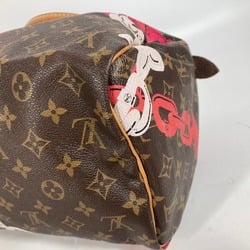 LOUIS VUITTON M41989 Monogram Bay Speedy 30 Boston Bag Chain Handbag Canvas Women's Brown