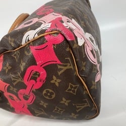 LOUIS VUITTON M41989 Monogram Bay Speedy 30 Boston Bag Chain Handbag Canvas Women's Brown