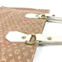 LOUIS VUITTON M40022 Monogram Initial Tanger Shoulder Bag Tote Canvas Leather Women's Camel Beige