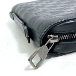 LOUIS VUITTON N61254 Damier Infini Zippy XL Clutch Bag Long Wallet Leather Men's Noir Black