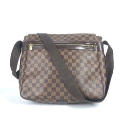 LOUIS VUITTON N45258 Damier Bastille Flap Shoulder Bag Canvas Men's Ebene Brown