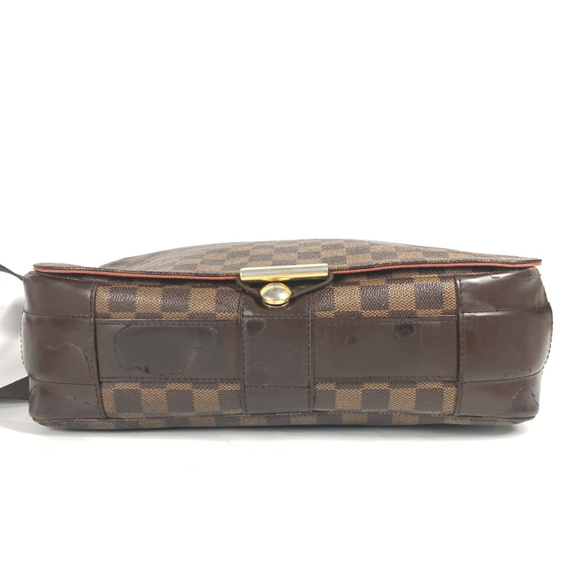 LOUIS VUITTON N45258 Damier Bastille Flap Shoulder Bag Canvas Men's Ebene Brown