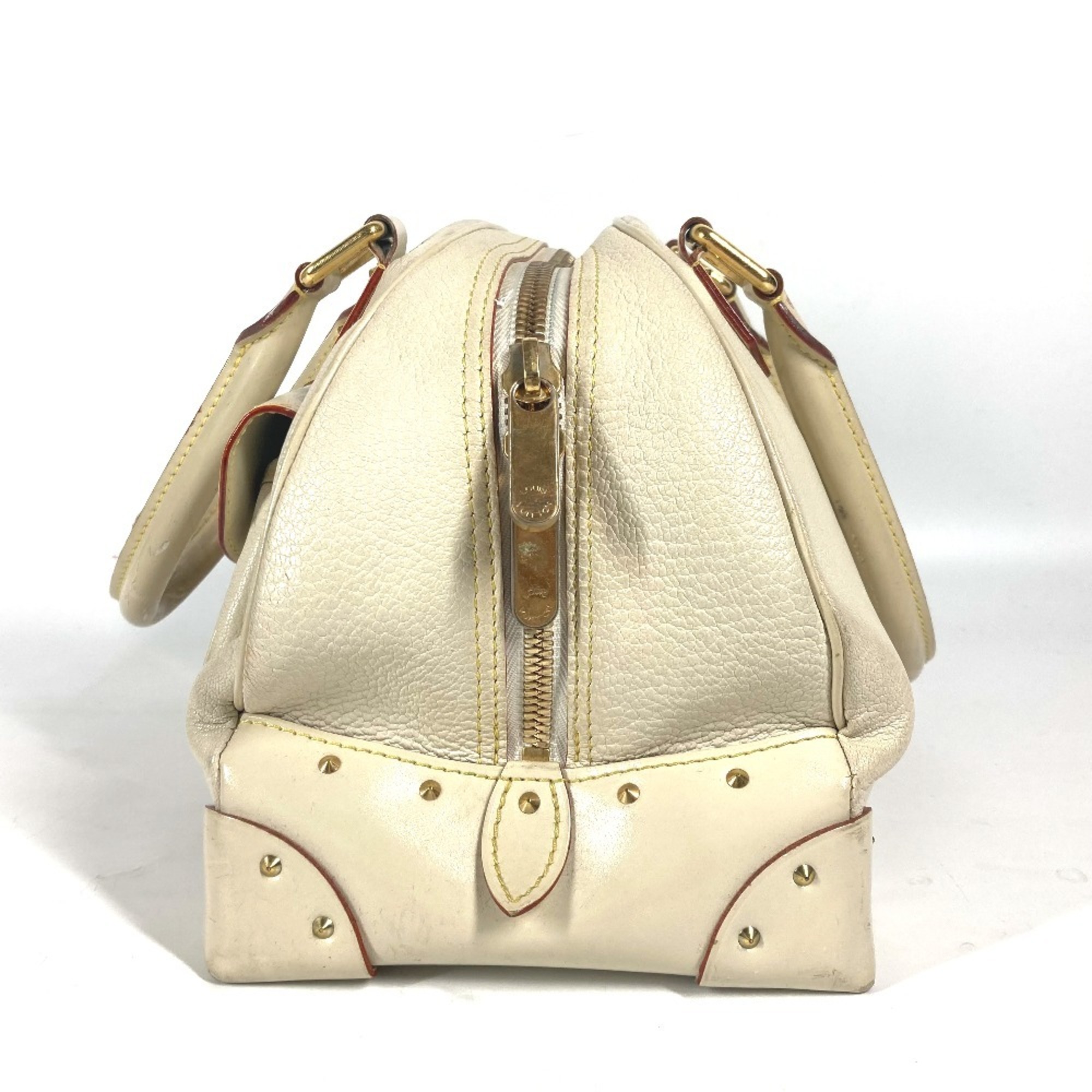 LOUIS VUITTON M91891 Suhali Superb Boston Bag Shoulder Leather Women's Blanc White