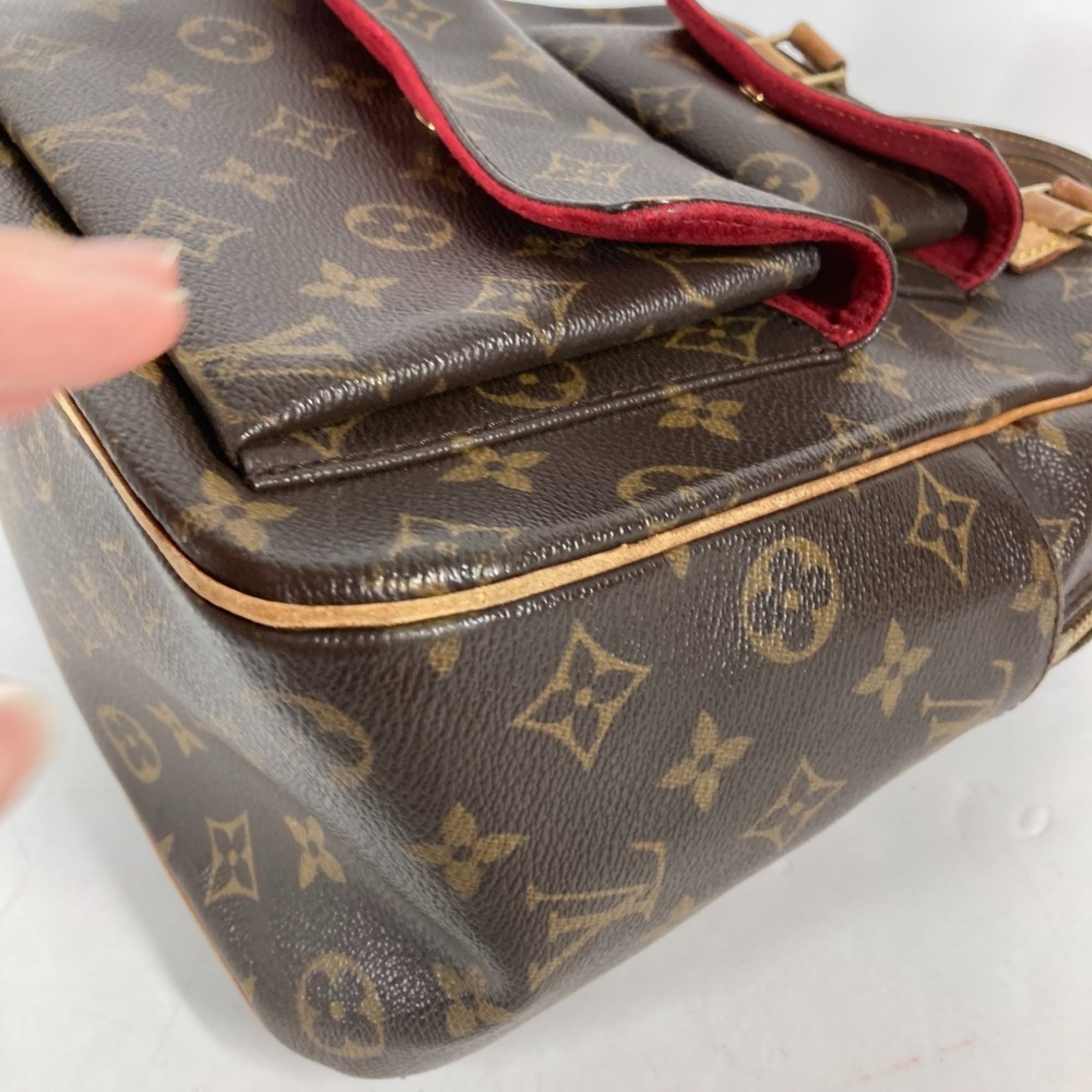 LOUIS VUITTON M51161 Monogram Excentric Cite Tote Bag Handbag Canvas Women's Brown