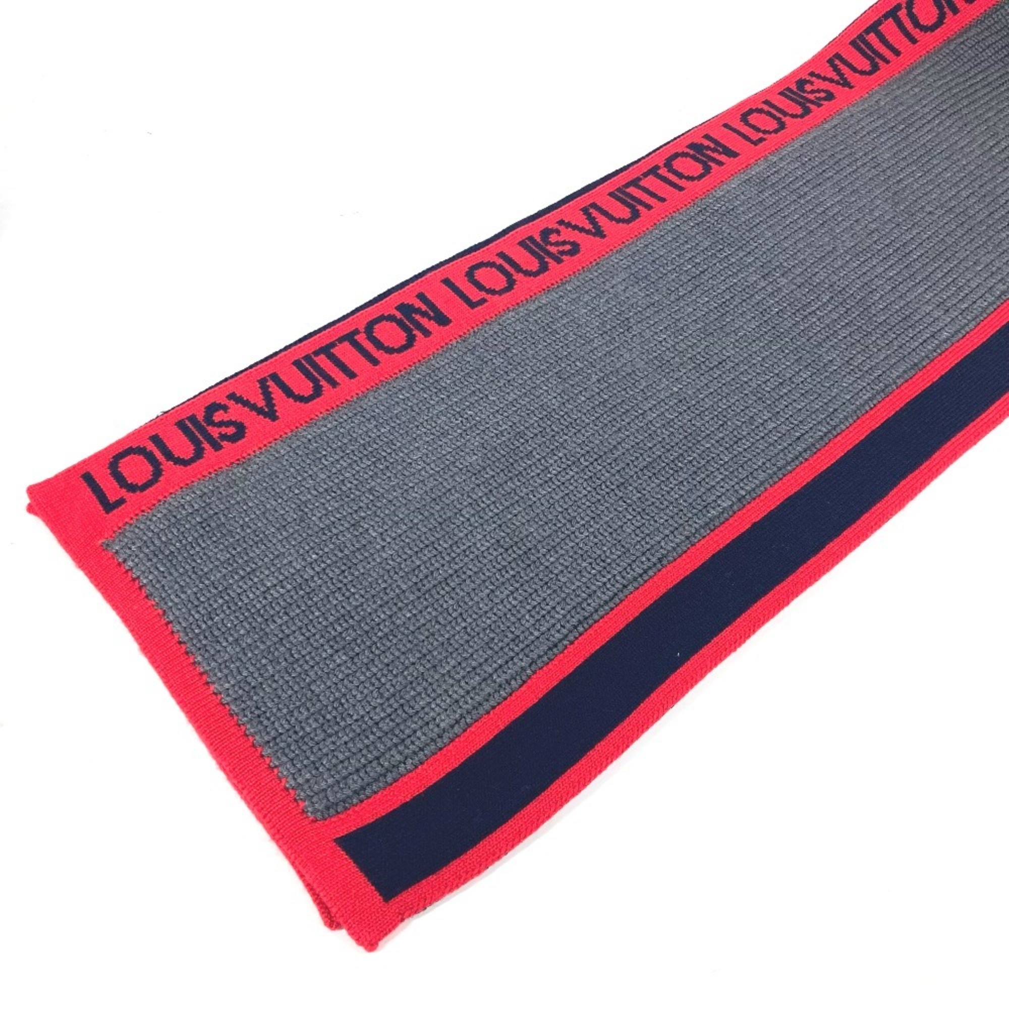 LOUIS VUITTON M71255 Elshape LV Generation Scarf Wool Men's Red