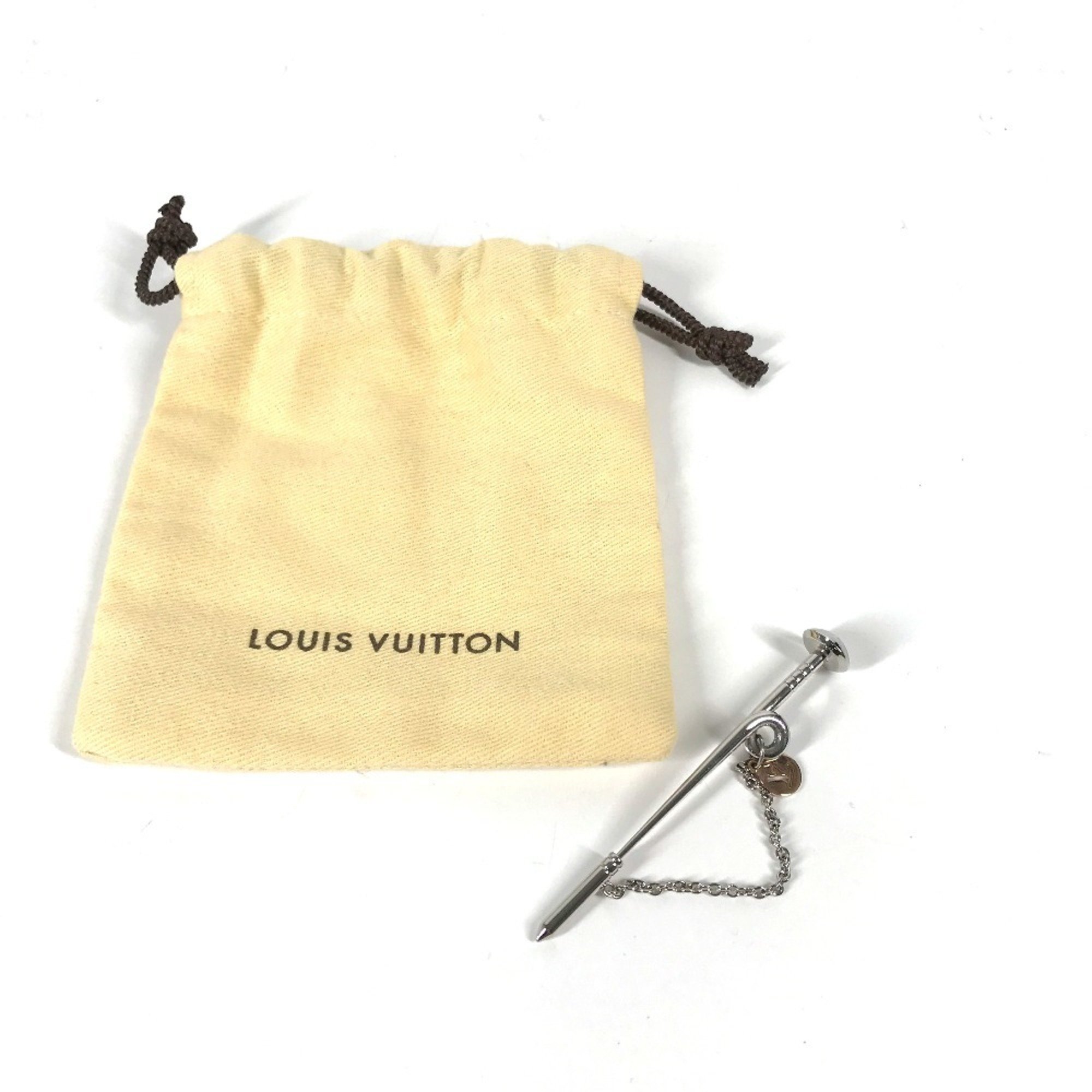 LOUIS VUITTON M68109 Safari Charms Chain Brooch Metal Women's Silver