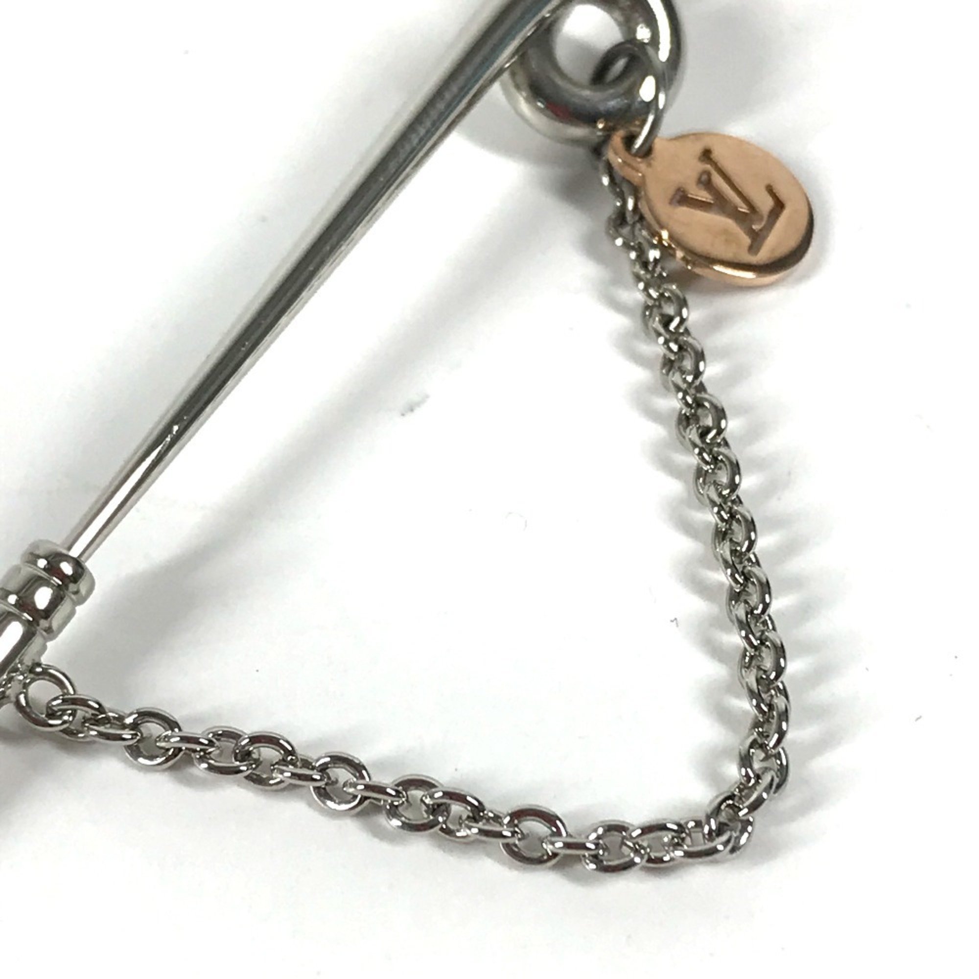 LOUIS VUITTON M68109 Safari Charms Chain Brooch Metal Women's Silver