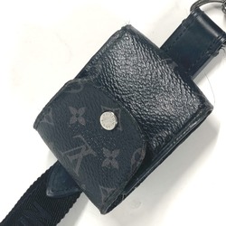 LOUIS VUITTON M80220 Monogram Eclipse Lanyard Airpods Case Earphone with Strap Canvas Men's Black