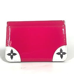 LOUIS VUITTON M67639 Vernis Porte Carte Simple Business Card Holder Pass Case Holder/Card Patent Leather Women's Pink