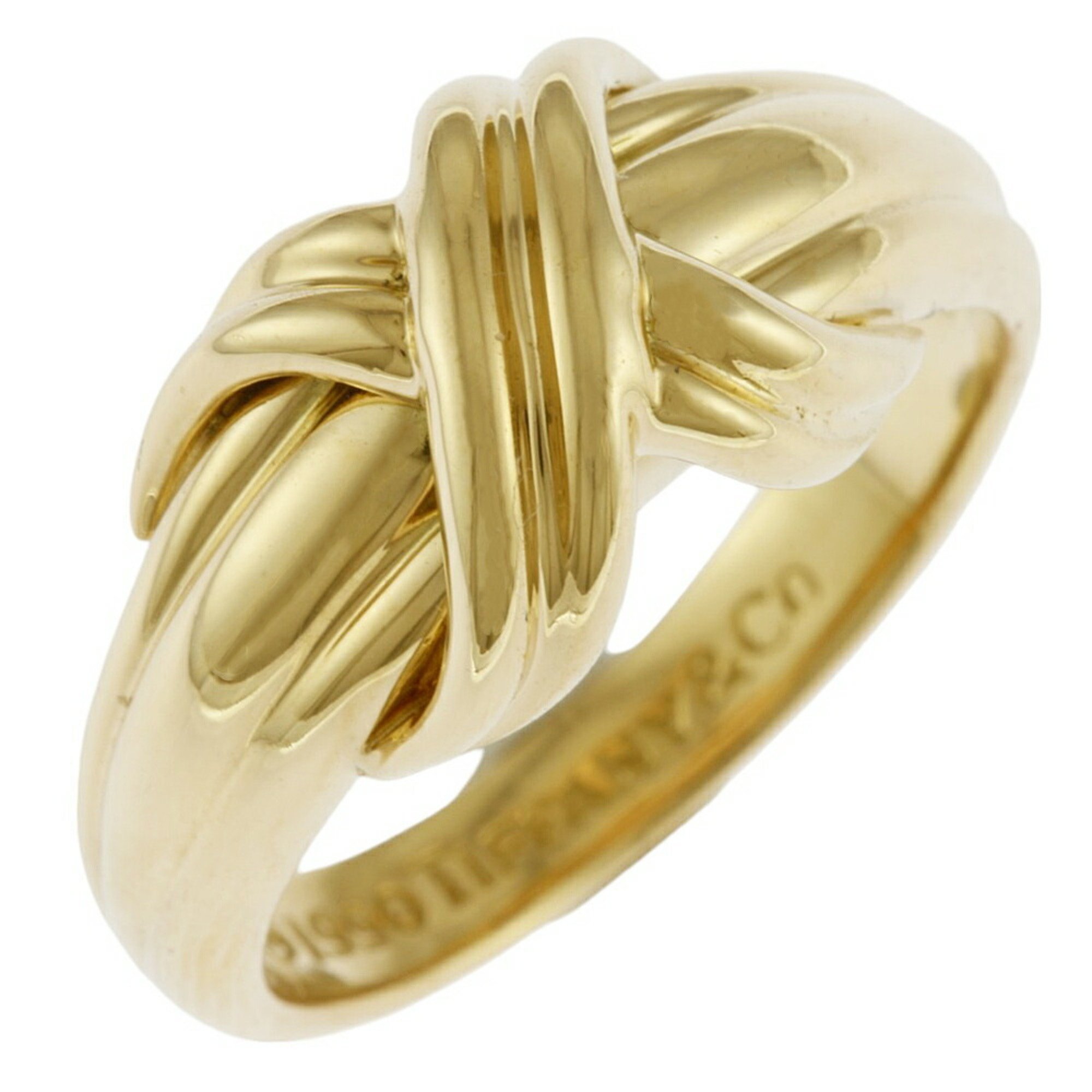 Tiffany Signature Ring, Tiffany, size 11.5, 18k gold, women's, TIFFANY&Co.