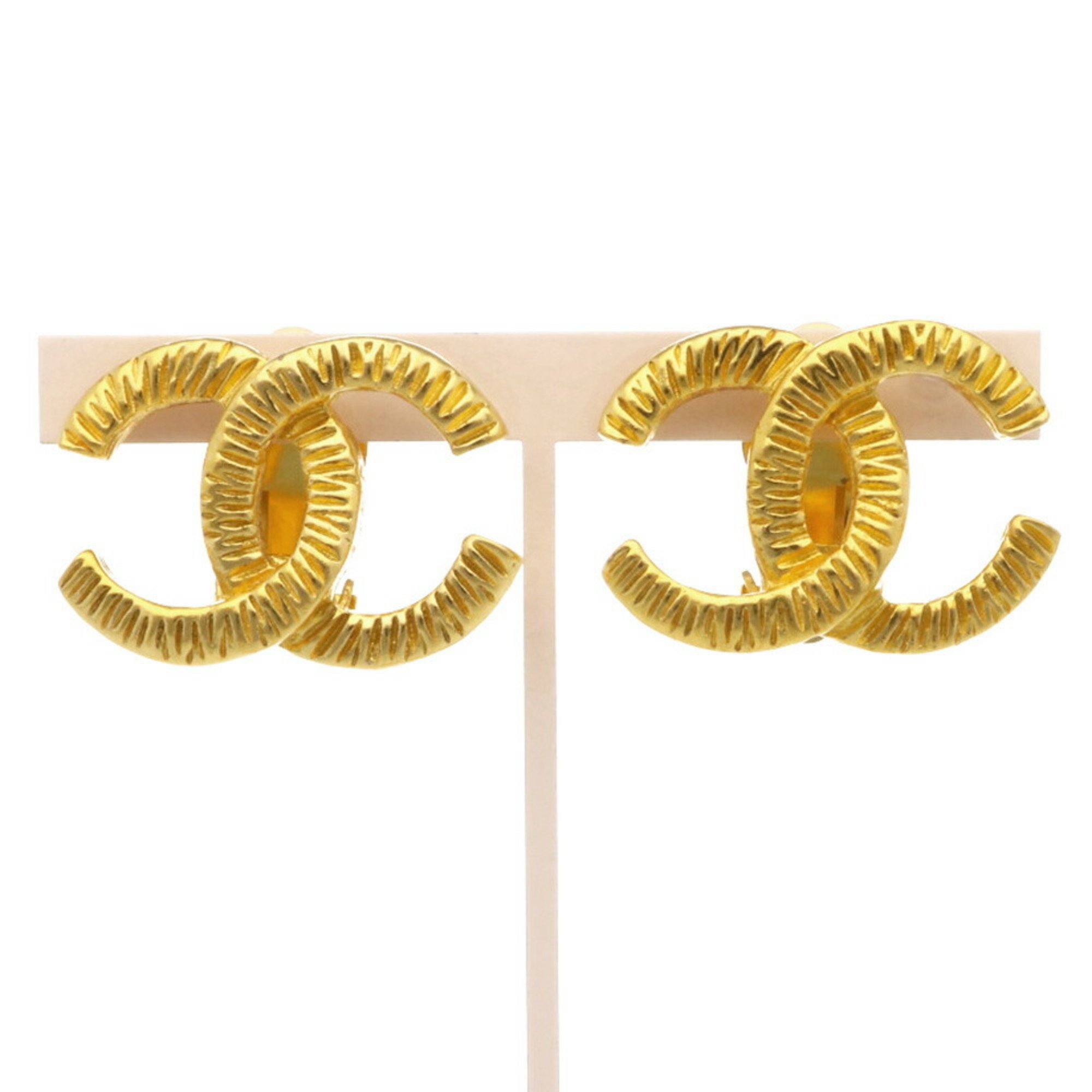 Chanel Earrings Metal Ladies CHANEL Coco Mark