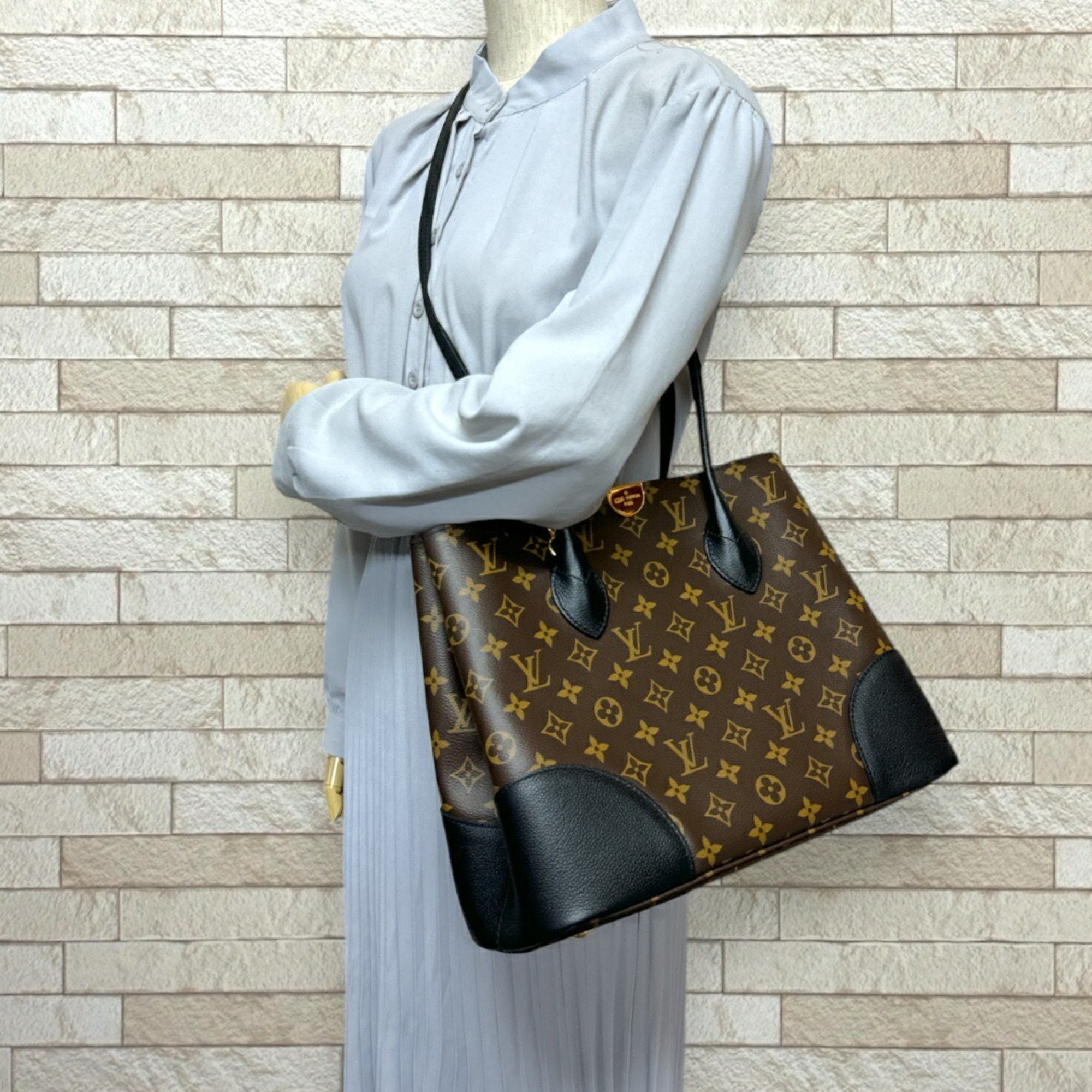 Louis Vuitton Flandrin Monogram Shoulder Bag Canvas M41595 Brown Women's LOUIS VUITTON