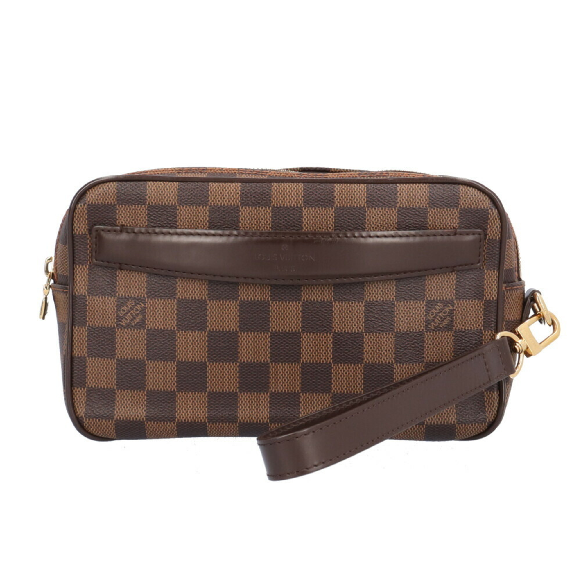 Louis Vuitton Pochette Saint Paul Damier Clutch Bag Canvas N41219 Brown Men's LOUIS VUITTON