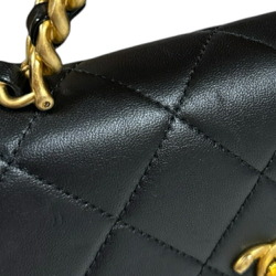 Chanel Matelasse Shoulder Bag Lambskin Black Women's CHANEL Chain