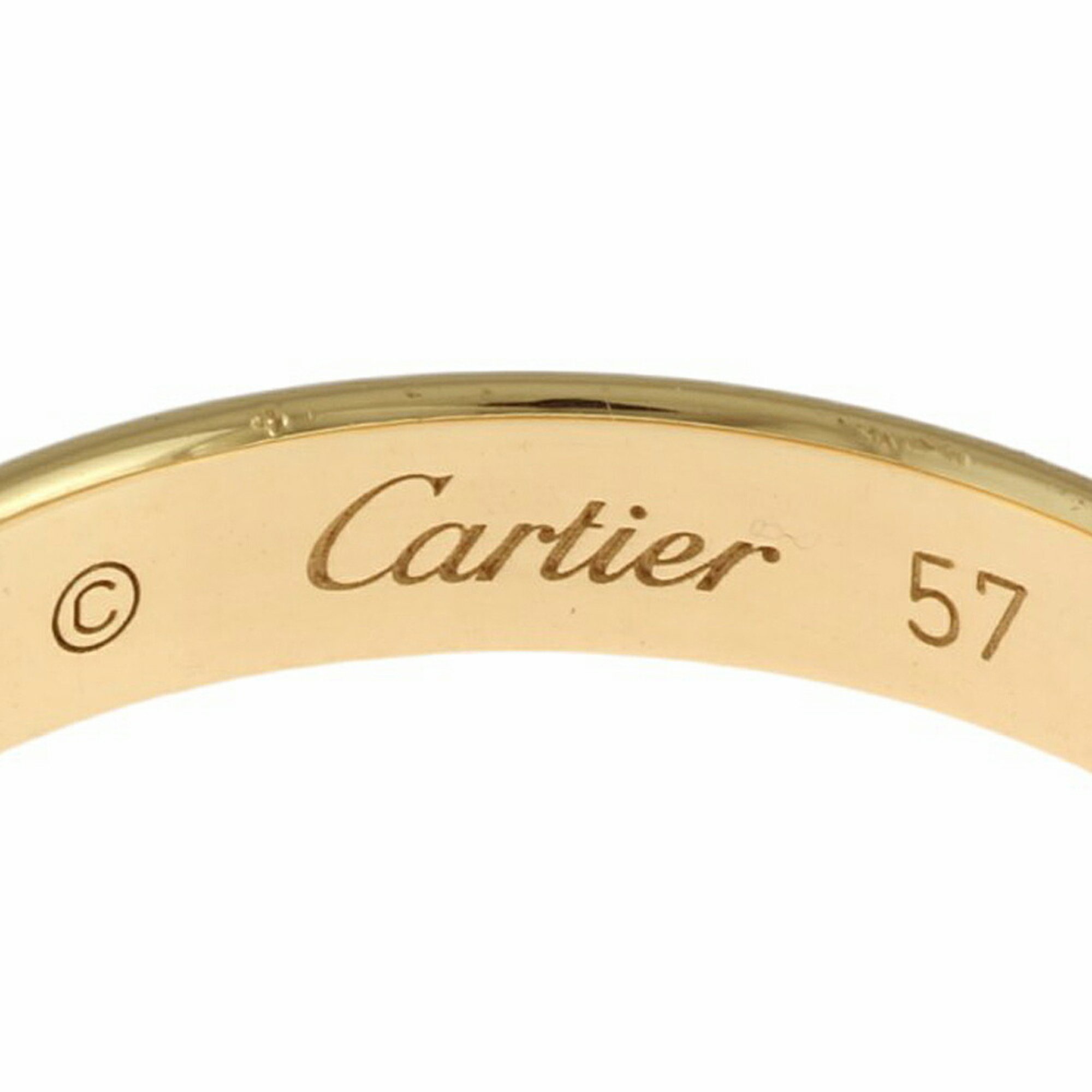 Cartier Wedding Band Ring, Size 16.5, 18K, Unisex, CARTIER