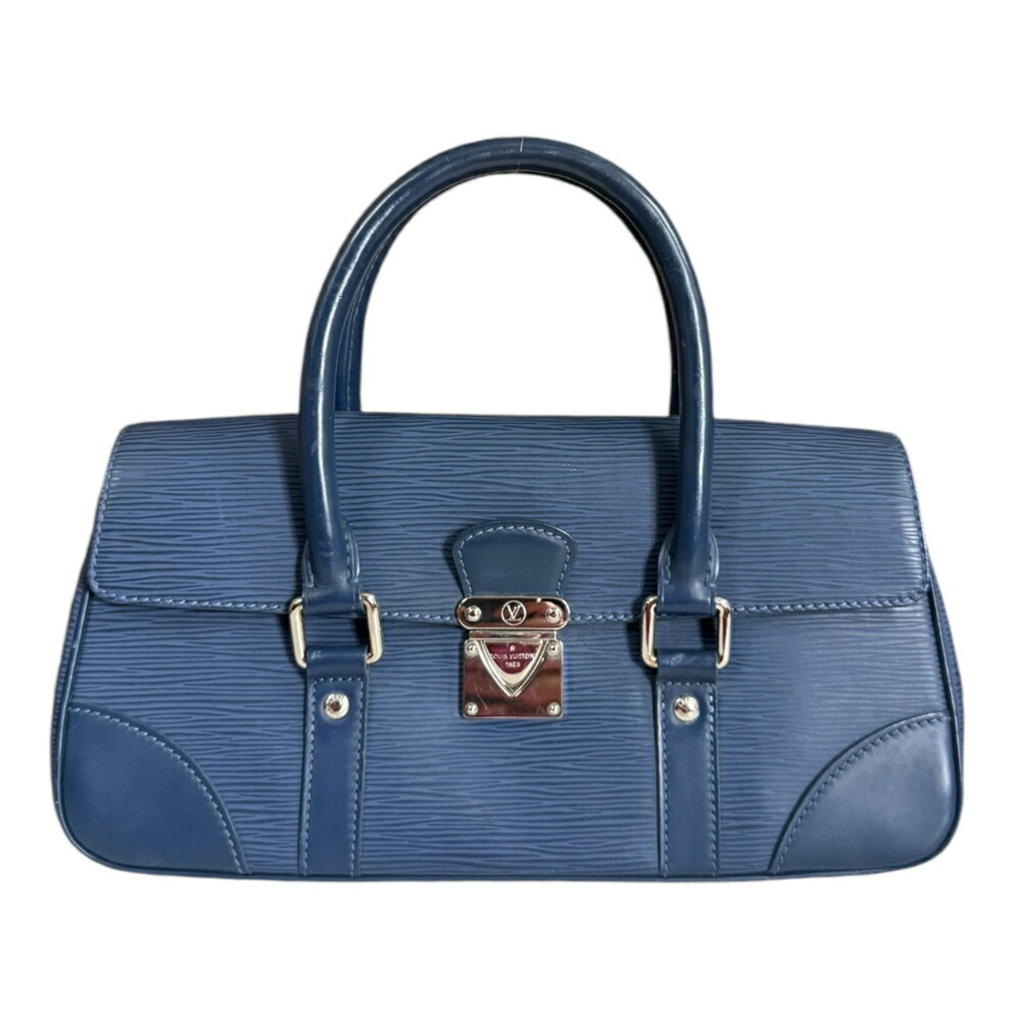 Louis Vuitton Segur PM Epi Handbag Leather M5882G Blue Women's LOUIS VUITTON