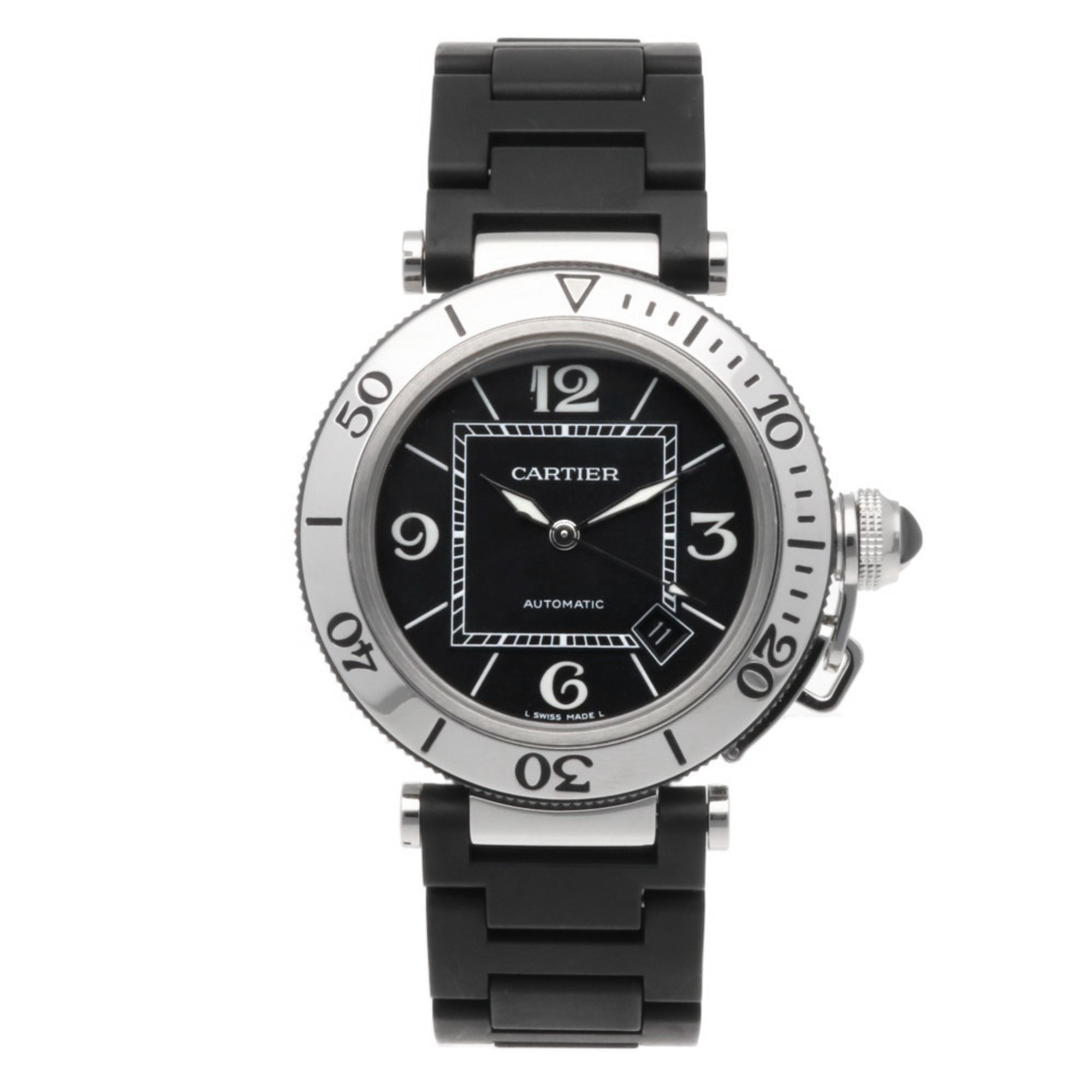 Cartier Pasha Seatimer Watch Stainless Steel W31077U2 Automatic Men's CARTIER Overhauled