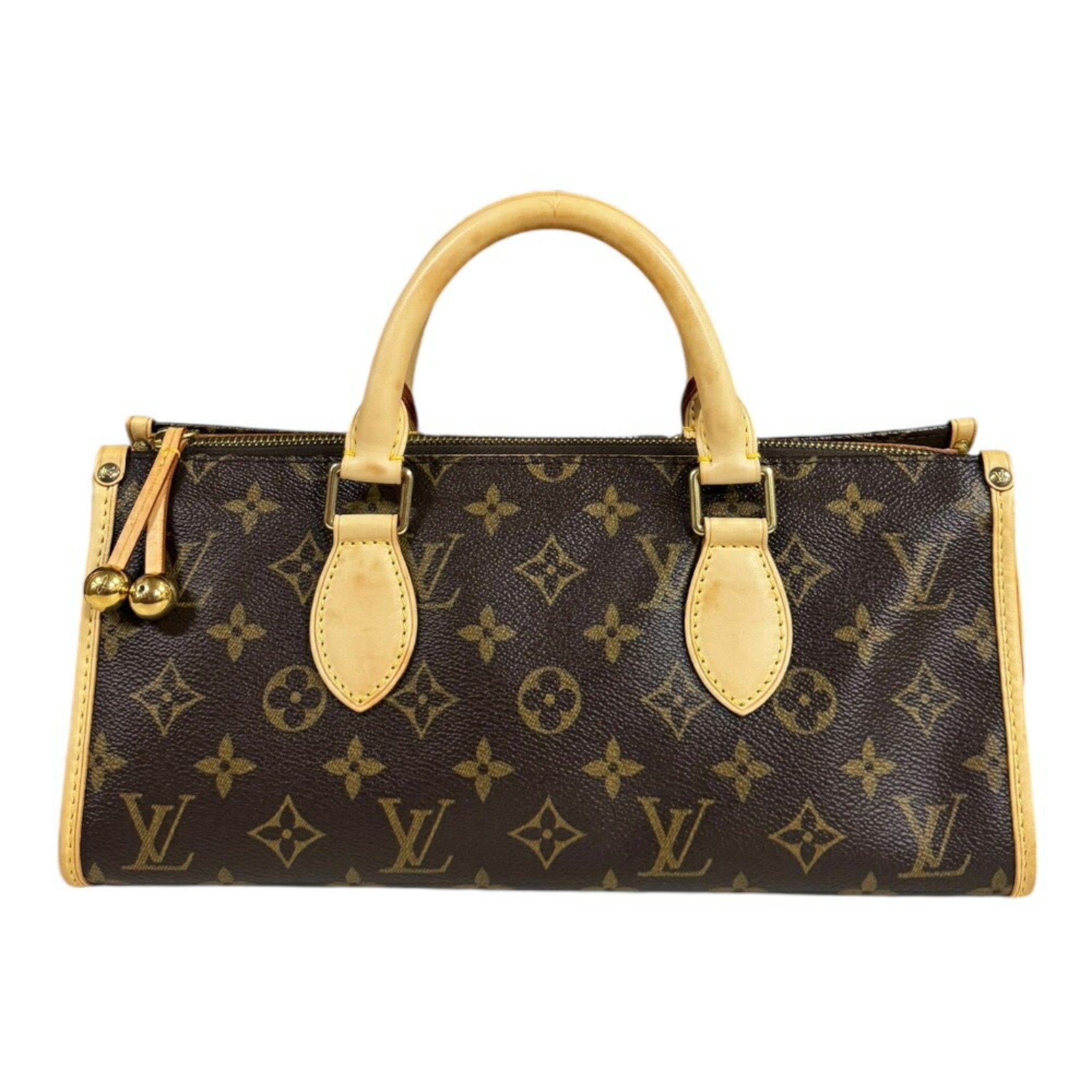 Louis Vuitton Popincourt Monogram Handbag Canvas M40009 Brown Women's LOUIS VUITTON