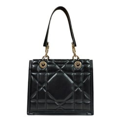 Christian Dior Essential Small Archi Cannage Tote Bag Leather M8720OZVJ Black Women's