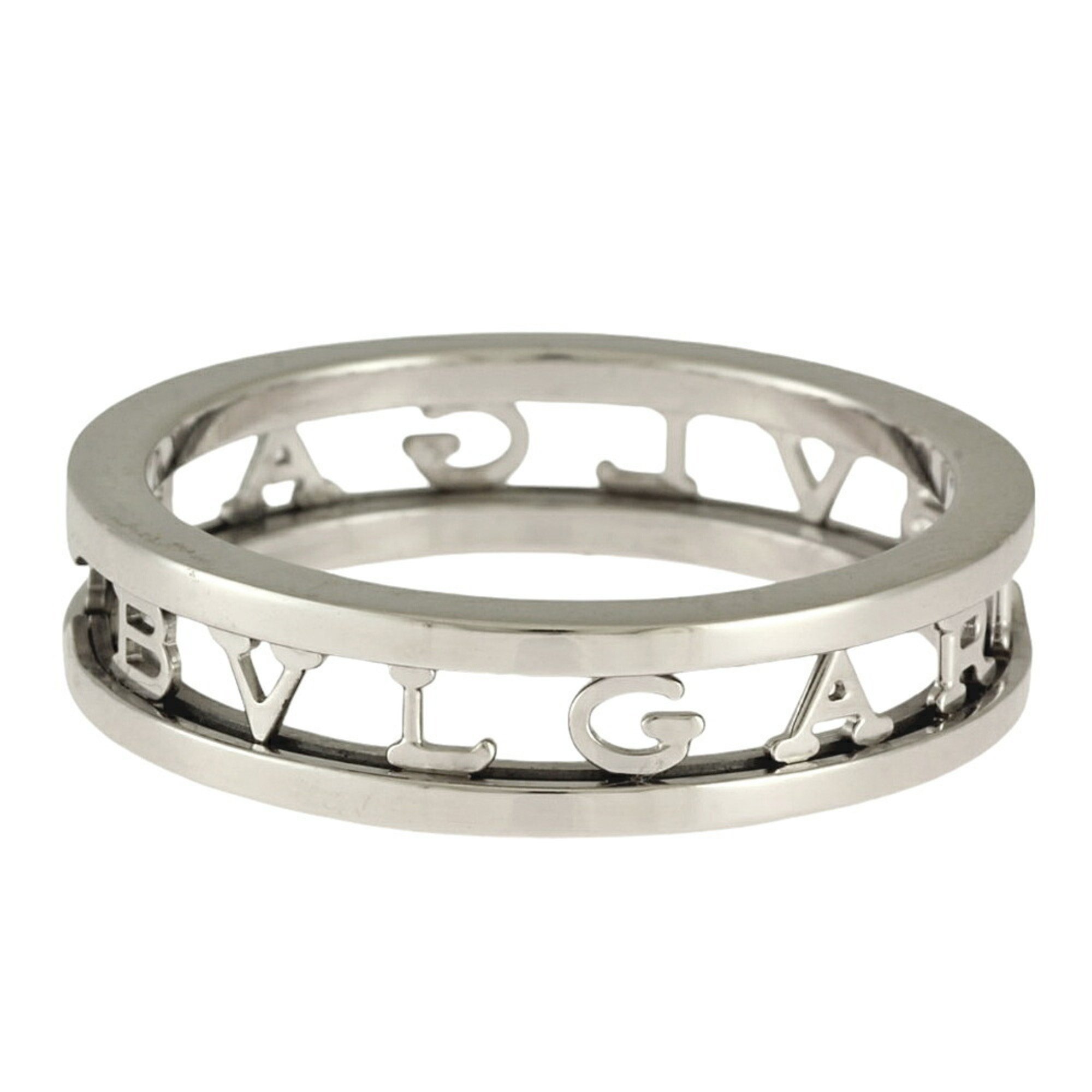 BVLGARI Work Spiral Ring, Size 22, 18K Gold, Men's,