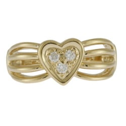 Christian Dior Ring, Size 11, 18k Gold, Diamond, Women's,