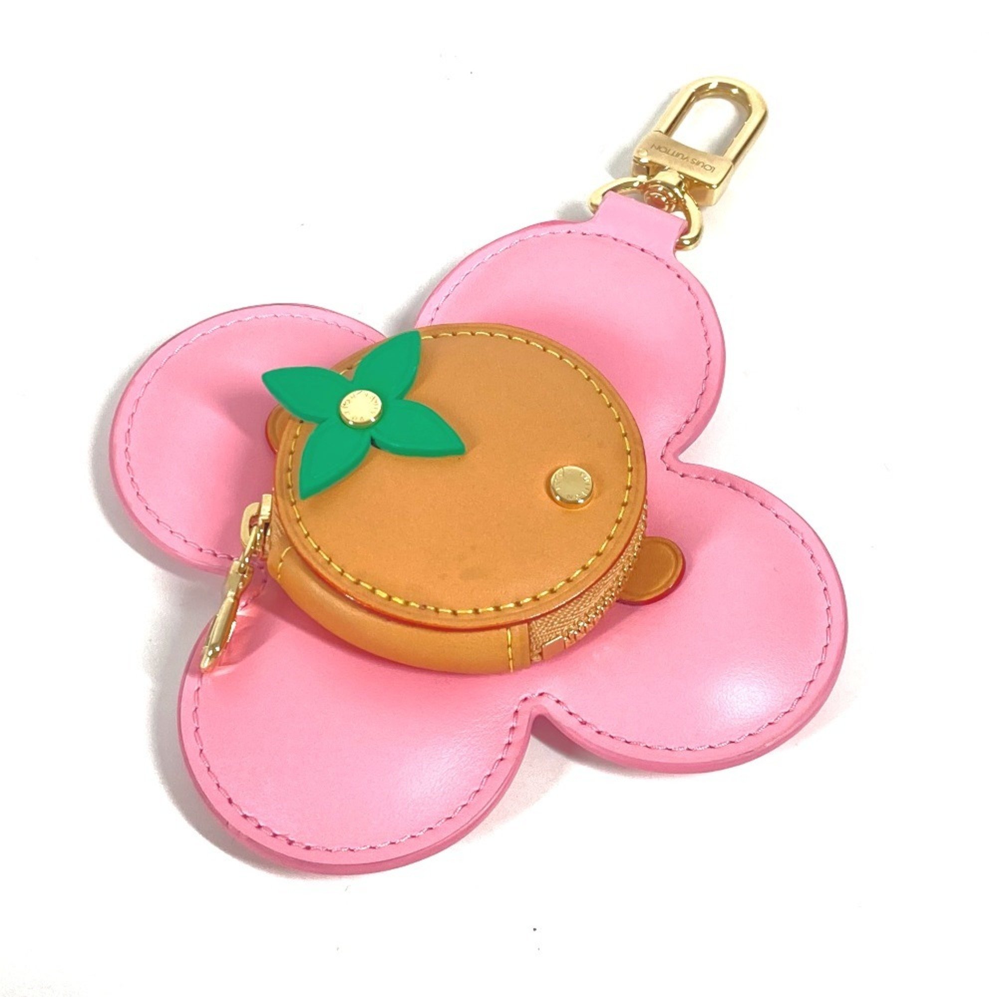 LOUIS VUITTON M82686 Vivienne Coin Purse Wallet Keychain Bag Charm Wallet/Coin Case Leather Women's Rosevert Pink