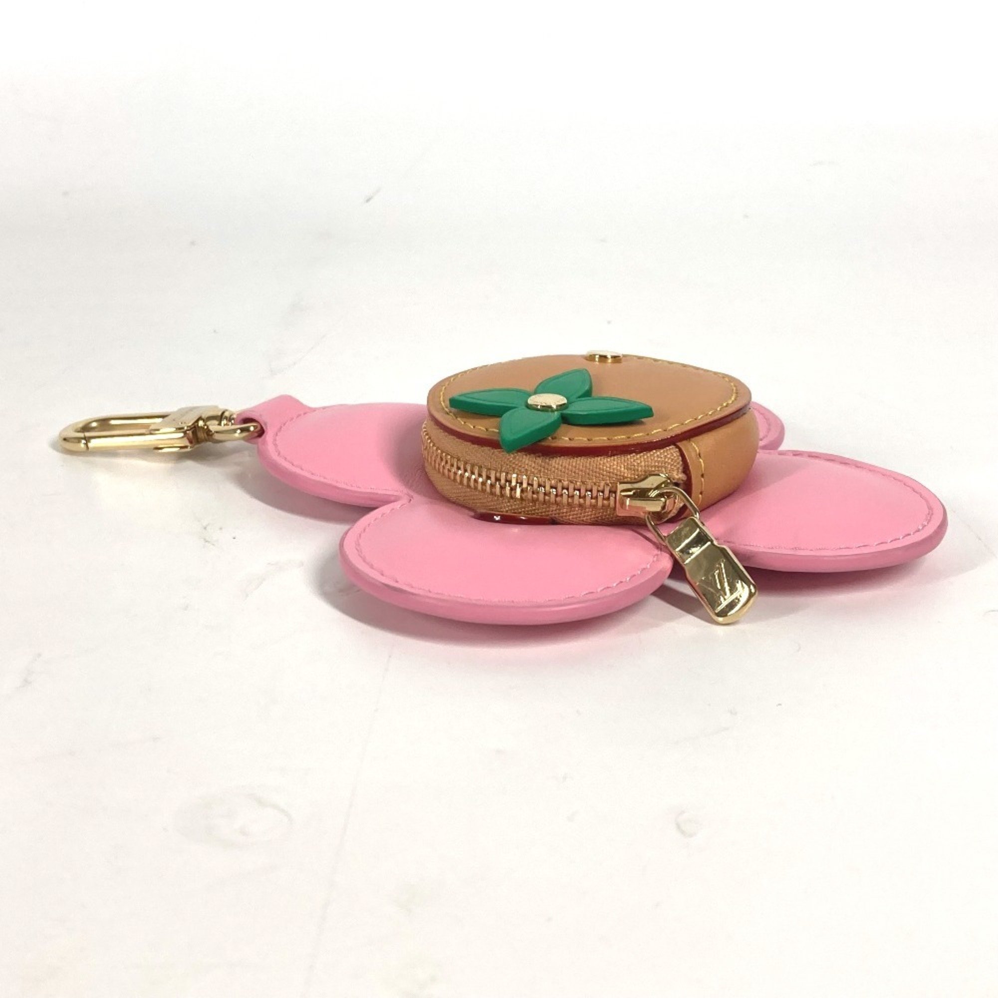 LOUIS VUITTON M82686 Vivienne Coin Purse Wallet Keychain Bag Charm Wallet/Coin Case Leather Women's Rosevert Pink