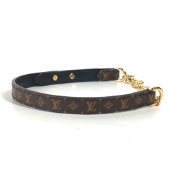 LOUIS VUITTON M8079 Monogram Chain Bangle Bracelet Canvas Women's Brown