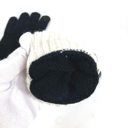 LOUIS VUITTON M77929 Gloves LV Headline Wool Women's Black