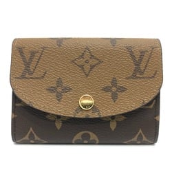 LOUIS VUITTON M82333 Portemonnaie Rosalie Compact Wallet Bi-fold Monogram Reverse Canvas Women's Brown