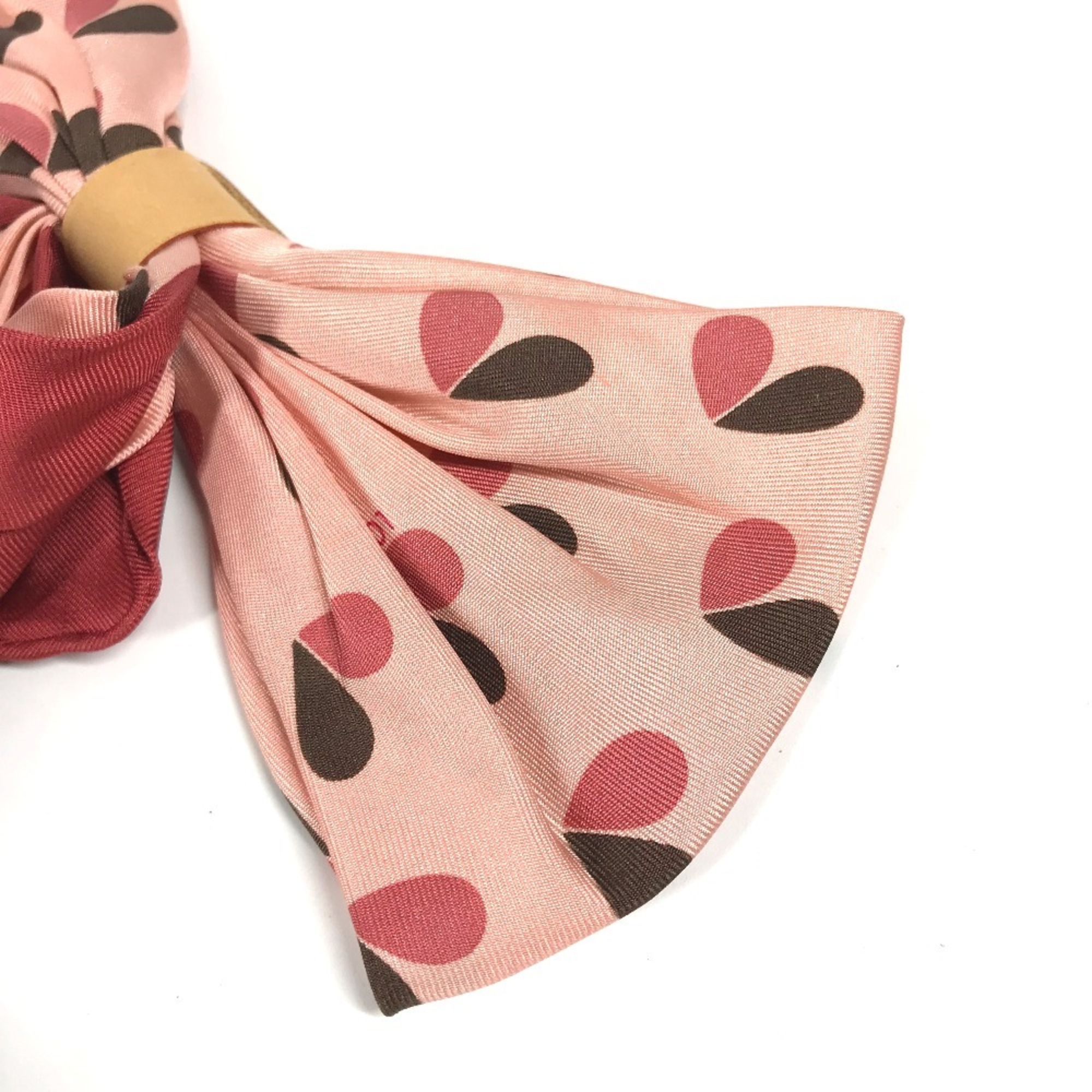 LOUIS VUITTON M74434 Ribbon-shaped heart design, single piece, silk scarf, women's, pink