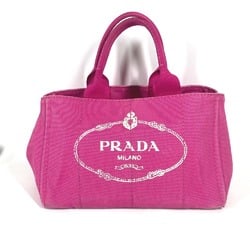 PRADA Prada Canapa Handbag Tote Bag Canvas Women's Pink