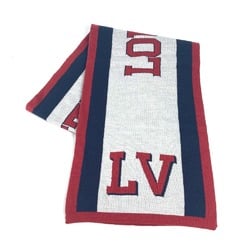 LOUIS VUITTON M70530 Echarpe LV League Scarf Wool Men's Red