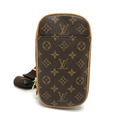 LOUIS VUITTON M51870 Pochette Ganjou Waist Bag Monogram Canvas Women's Brown