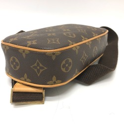 LOUIS VUITTON M51870 Pochette Ganjou Waist Bag Monogram Canvas Women's Brown