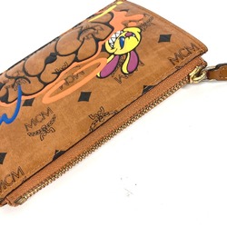 MCM SAMBYPEN Collaboration Sam By Pen Rabbit Visetos Wallet Coin Purse Wallet/Coin Case Leather Men's Brown