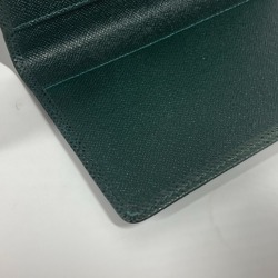 LOUIS VUITTON R20405 Taiga Agenda Poche Bi-fold Notebook Cover Leather Men's Episea Green