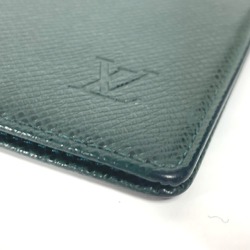 LOUIS VUITTON R20405 Taiga Agenda Poche Bi-fold Notebook Cover Leather Men's Episea Green